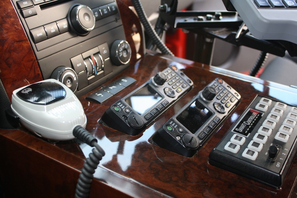 fire department radio console suv