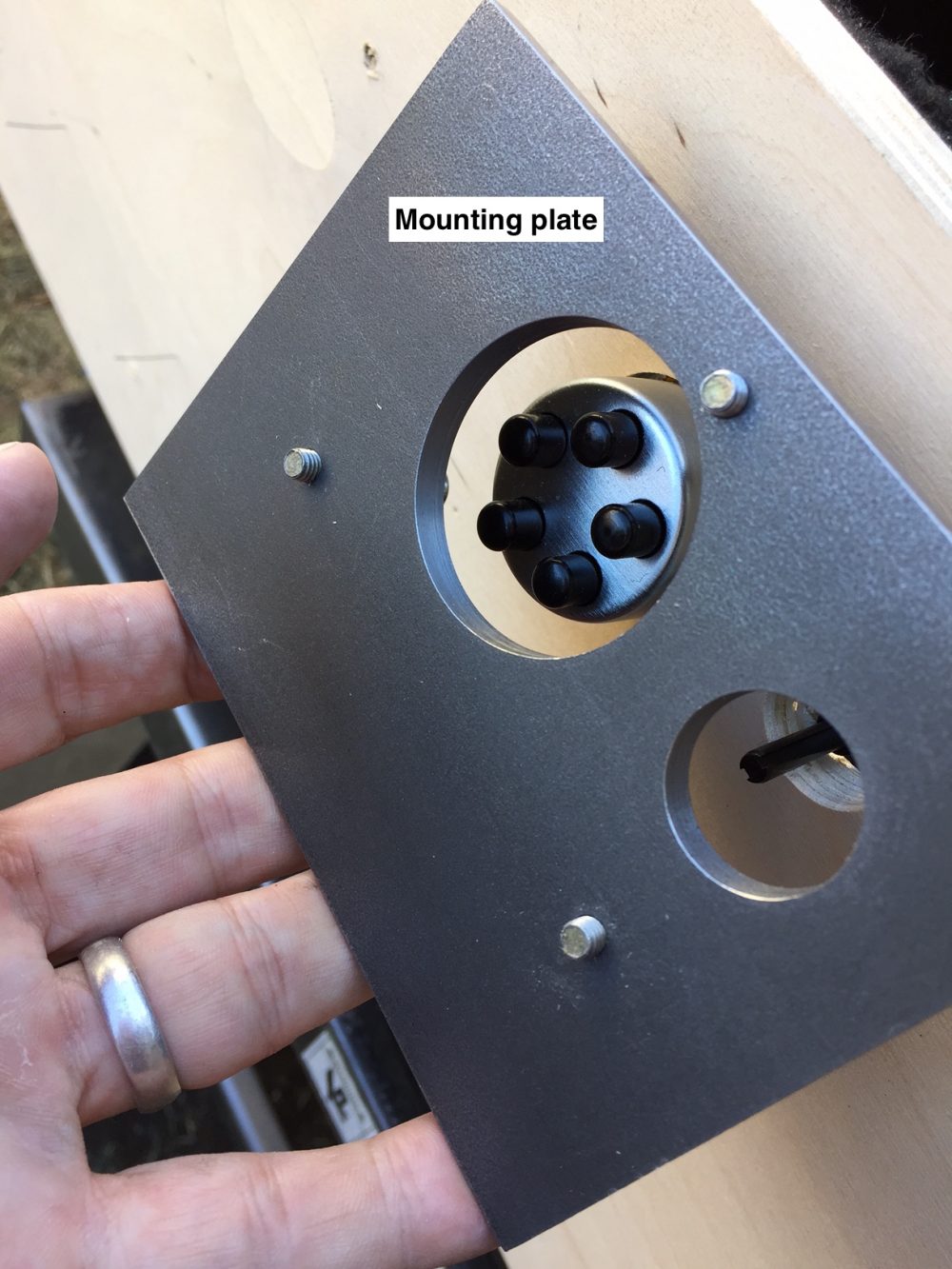 mounting plate lock