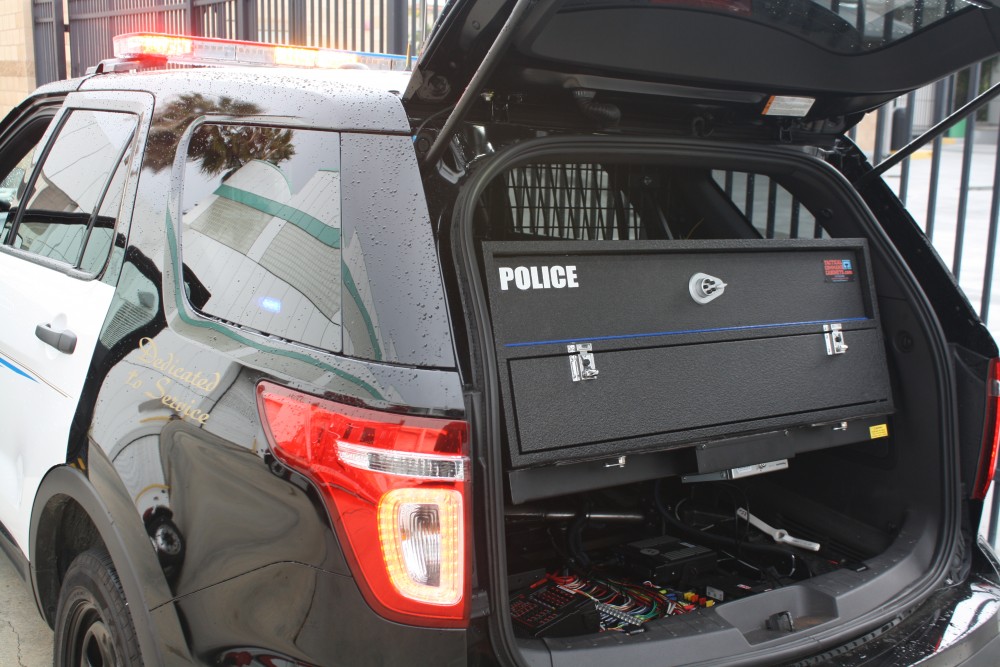 police ford explorer gun cabinet